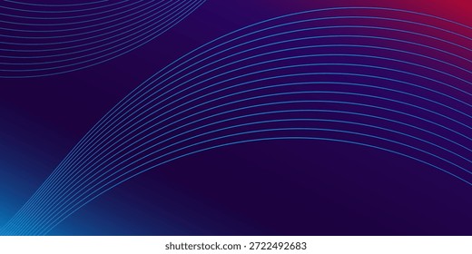 Fondo abstracto de malla de degradado rojo púrpura azul con líneas mezcladas onduladas agradable para el Fondo de pantalla o el Anuncio