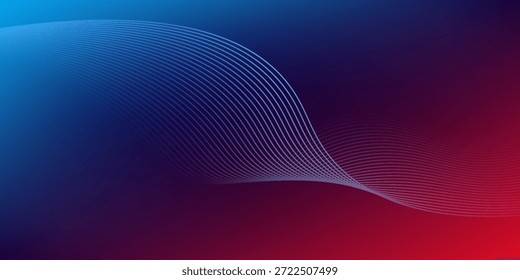 Fondo abstracto de malla de degradado rojo púrpura azul con líneas mezcladas onduladas agradable para el Fondo de pantalla o el Anuncio