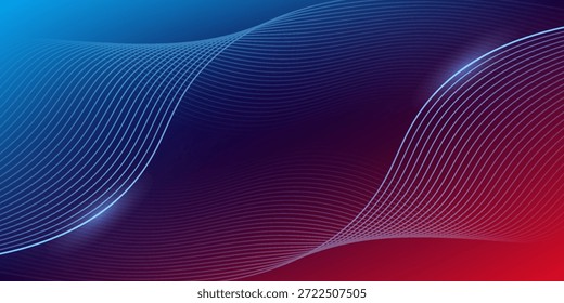 Fondo abstracto rojo púrpura azul de la malla del gradiente con las líneas mezcladas onduladas agradable para el Fondo de pantalla o el Anuncio EPS10