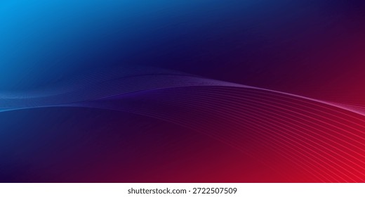 Fondo abstracto de malla de degradado rojo púrpura azul con líneas mezcladas onduladas agradable para el Fondo de pantalla o el Anuncio