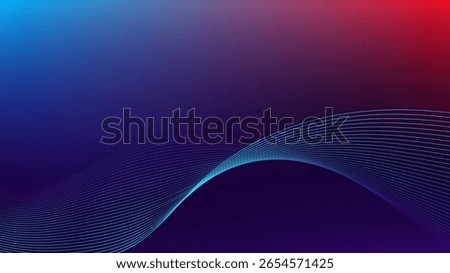 Blue purple red gradient mesh abstract background with wavy blended lines nice for wallpaper or banner