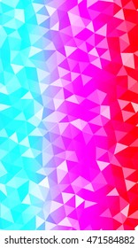 blue, purple, red. Vertical banner polygon. Vector illustration. For the design, printing