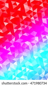 blue, purple, red. Vertical banner polygon. Vector illustration. For the design, printing