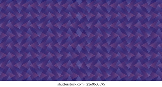 Blue and Purple Retro Style Background, Cover or Presentation Template, Creative Design for Web - Translucent Overlapping 3D Triangle Shapes Pattern - Illustration in Freely Editable Vector Format