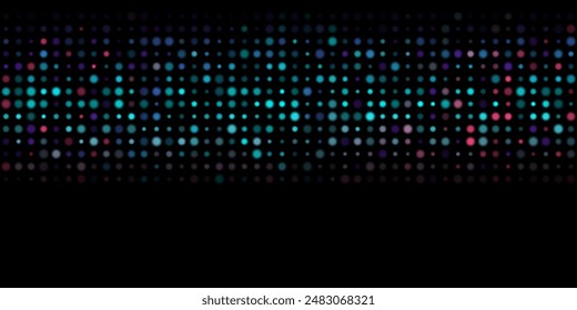 Blue purple shiny sparkling halftone dots abstract futuristic background. Geometric concept vector design