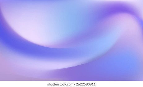 Fundo de gradiente abstrato suave roxo azul. Holográfico borrado abstrato bg. Ilustração vetorial, EPS 10.