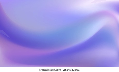 Blue purple smooth abstract gradient background. Holographic blurred abstract bg. Vector illustration, EPS 10.