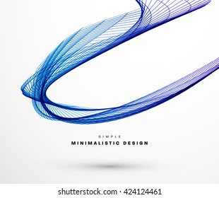 Blue and Purple Technology Background with Swirling Grid Lines.