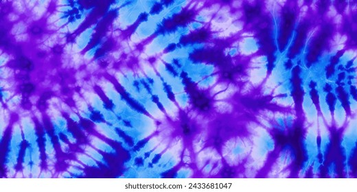 Blue and purple tie dye pattern seamless  , Colorful tie dye pattern abstract background. Tie Dye two Tone. Abstract batik brush seamless and repeat pattern design.