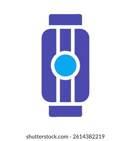 Blue and Purple Vector Illustration Japanese Lantern