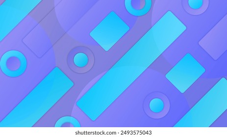 Vector de arte abstracto de fondo azul y violeta púrpura con Formas