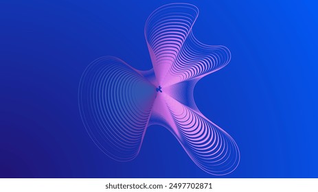 Fondo de onda sonora de luz de Vector violeta azul y púrpura