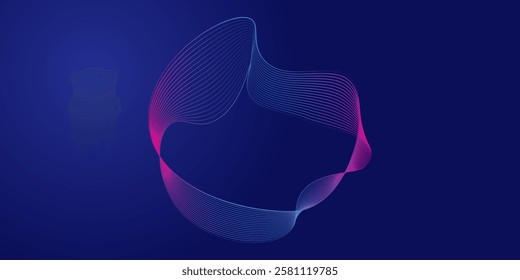 Blue and purple violet vector light soundwave background. suit for banner, web, presentation, poster, brochure