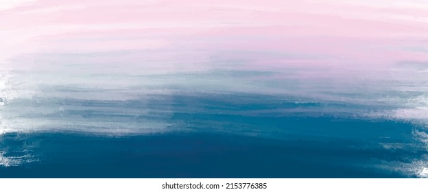 Blue purple watercolor vector background. Abstract hand paint square stain backdrop