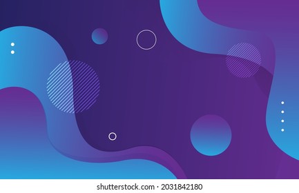 Fondo azul y violeta. Composición dinámica de formas. Vector Eps10