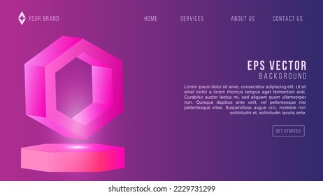 Blue Purple Web Design Gradient Abstract Background EPS 10 Vector For Website, Landing Page, Home Page, Web Page