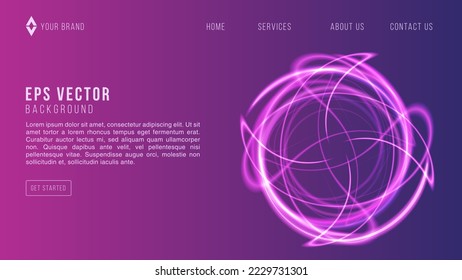 Blue Purple Web Design Gradient Abstract Background EPS 10 Vector For Website, Landing Page, Home Page, Web Page