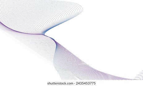 Blue purple and white abstract line background with gradient color for backdrop or presentation