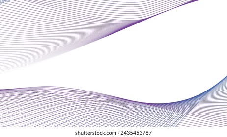 Blue purple and white abstract line background with gradient color for backdrop or presentation