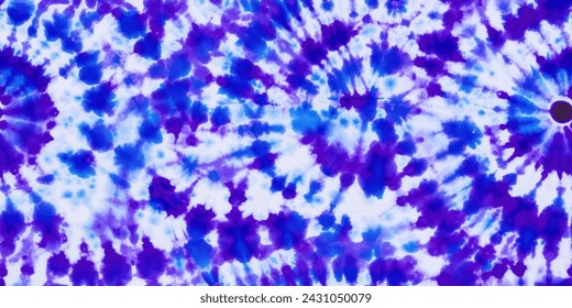 Blue, purple and white fabric tie dye pattern ink , colorful tie dye pattern abstract background. Shibori, tie dye, abstract batik brush seamless and repeat pattern design.