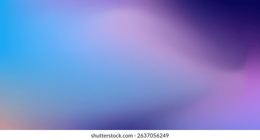 Blue Purple White Gradient Blurred with Grainy Noise Texture Background, for art product design, social media, trendy,vintage. eps10