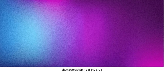 Blue Purple White Gradient Blurred with Grainy Noise Texture Background, for art product design, social media, trendy,vintage,brochure,banner. eps 10