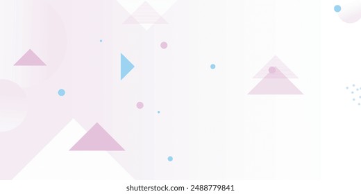 Blue purple and white vector abstract illustration background with geometric shapes inspired by memphis style