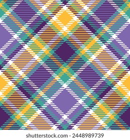 Blue Purple Yellow  Tartan Pattern Seamless. Sweet Checker Pattern for Shirt Printing,clothes, Dresses, Tablecloths, Blankets, Bedding, Paper,quilt,fabric and Other Textile Products.
