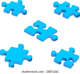 blue puzzle pieces