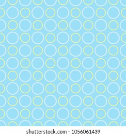 Blue quatrefoil lattice pattern. Seamless vector background.