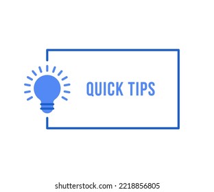 blue quick tips thin line banner like trivia icon. flat outline simple trend modern faq logo element web graphic design isolated on white. concept of learning template or inform support or aha moment