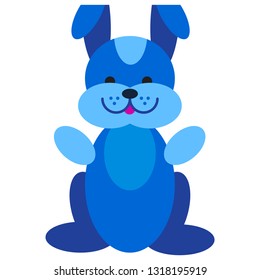 Blue rabbit character