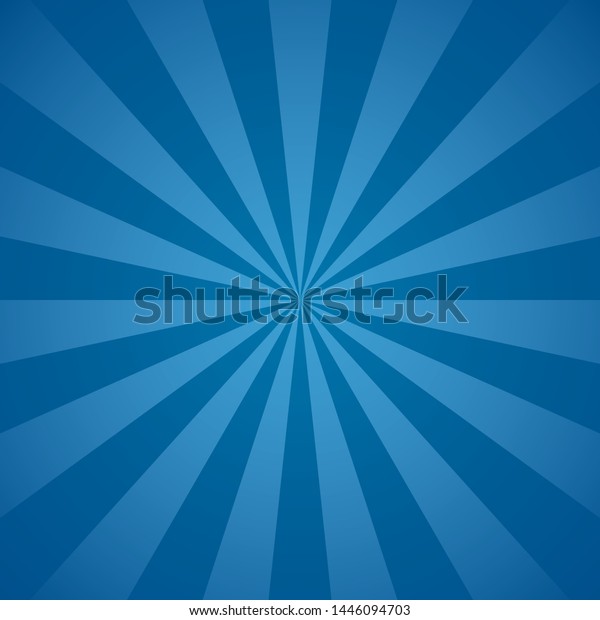 Blue Radial Beams Rays Abstract Lines Stock Vector (Royalty Free ...