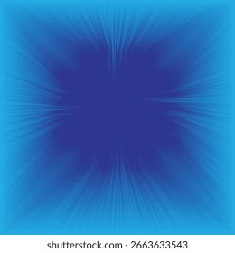 Blue Radial Burst Abstract Digital Background Design