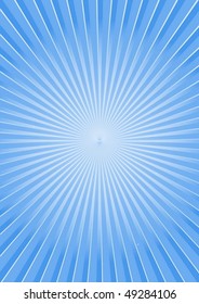 Flor radial azul