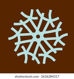 Blue Radial Motif on Brown Background