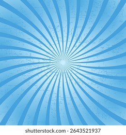 Blue radial and sun rays abstract blue background. Abstract flash. sunbeams. Sunburst or sun burst background. Vector illustration