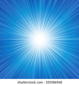 Blue radiance background vector illustration. EPS 10 with transparencies. well constructed for easy editing.