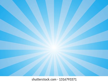 Blue radiate light background