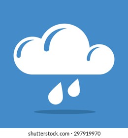 Blue rain icon