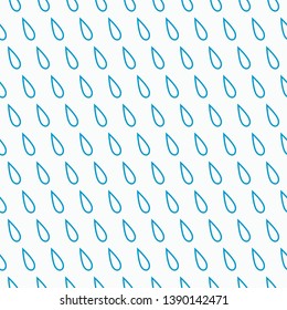 blue raindrop stroke lines on white background seamless pattern element for wallpaper, texture, cover, banner, label etc. vector design