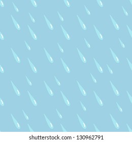 blue raindrops, seamless  pattern, eps 10