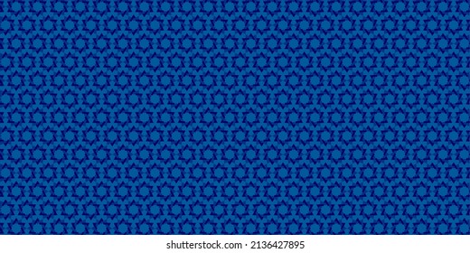 blue ramadhan islamic pattern free vector