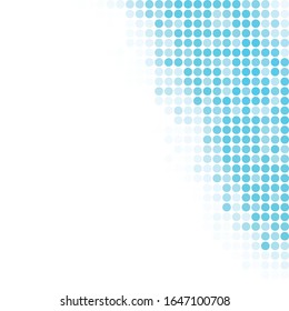 Fondo de puntos aleatorios azules, plantillas de diseño creativas