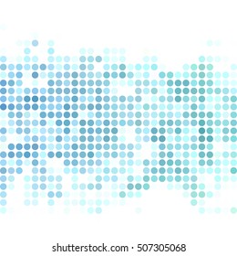 Blue Random Dots Background, Creative Design Templates