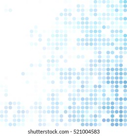Blue Random Dots Background, Creative Design Templates
