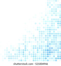 Blue Random Dots Background, Creative Design Templates