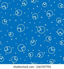 Blue random seamless pattern  Graph icon, business infographics, vector illustration