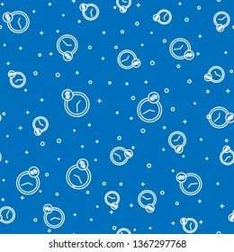 Blue random seamless pattern  Icon clock wall time money single icon