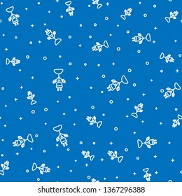 Blue random seamless pattern  Line Clean Energy Concept Icon